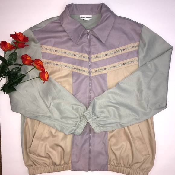Vintage pastel floral granny core track jacket - Picture 4 of 9